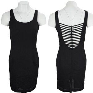 JOSEPH RIBKOFF Black Sheath Dress 6 Petite